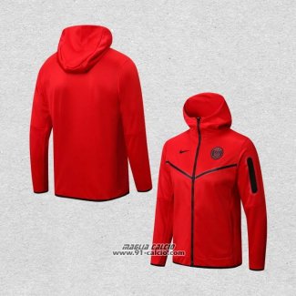 Giacca con Cappuccio Paris Saint-Germain 2022-2023 Rosso