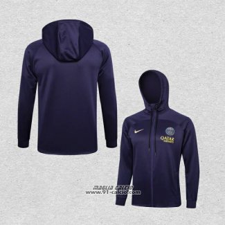 Giacca con Cappuccio Paris Saint-Germain 2023-2024 Purpura