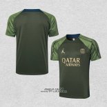 Maglia Allenamento Paris Saint-Germain Jordan 2024-2025 Verde