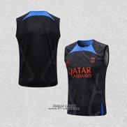 Maglia Allenamento Paris Saint-Germain Jordan Senza Maniche 2022-2023 Nero