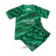 Maglia Paris Saint-Germain Portiere Bambino 2023-2024 Verde