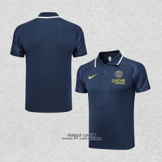 Maglia Polo Paris Saint-Germain 2023-2024 Blu