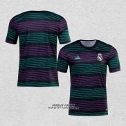 Maglia Prematch Real Madrid 2022 Verde e Purpura