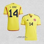 Prima Maglia Colombia Giocatore L.Diaz 2022