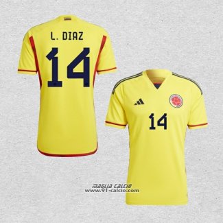 Prima Maglia Colombia Giocatore L.Diaz 2022