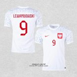 Prima Maglia Polonia Giocatore Lewandowski 2022