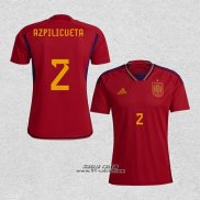 Prima Maglia Spagna Giocatore Azpilicueta 2022