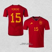 Prima Maglia Spagna Giocatore Yeremi 2022