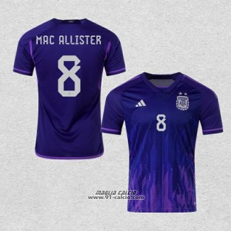 Seconda Maglia Argentina Giocatore Mac Allister 2022