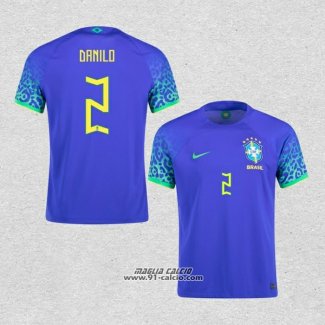 Seconda Maglia Brasile Giocatore Danilo 2022