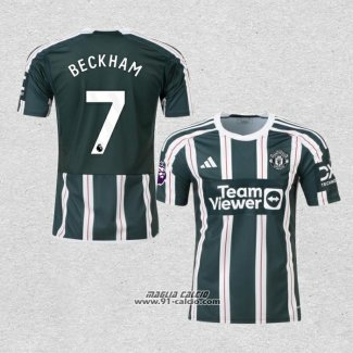 Seconda Maglia Manchester United Giocatore Beckham 2023-2024