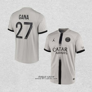 Seconda Maglia Paris Saint-Germain Giocatore Gana 2022-2023