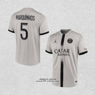 Seconda Maglia Paris Saint-Germain Giocatore Marquinhos 2022-2023