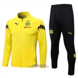 Tuta da Track Giacca Borussia Dortmund 2022-2023 Giallo e Nero