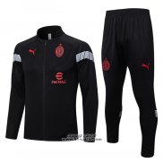 Tuta da Track Giacca Milan 2022-2023 Nero e Rosso