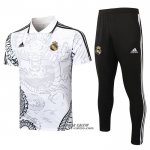 Conjunto Polo Real Madrid Dragon 2024-2025 Bianco