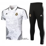 Conjunto Polo Real Madrid Dragon 2024-2025 Bianco