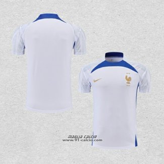 Maglia Allenamento Francia 2022-2023 Bianco