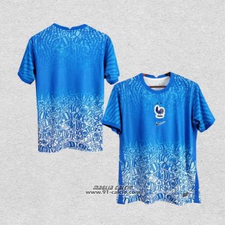 Maglia Allenamento Francia 2022 Blu