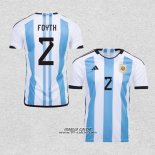 Prima Maglia Argentina Giocatore Foyth 2022