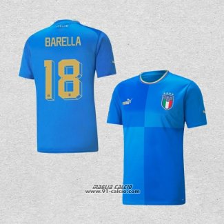 Prima Maglia Italia Giocatore Barella 2022