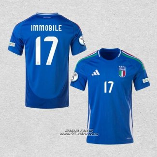 Prima Maglia Italia Giocatore Immobile 2024-2025