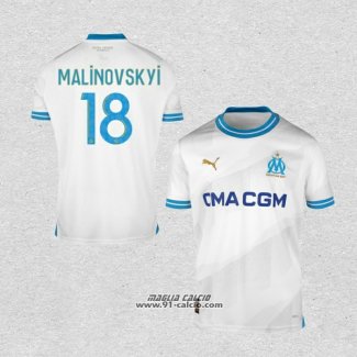 Prima Maglia Olympique Marsiglia Giocatore Malinovskyi 2023-2024