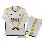 Prima Maglia Real Madrid Bambino Manica Lunga 2023-2024