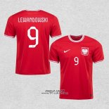 Seconda Maglia Polonia Giocatore Lewandowski 2022