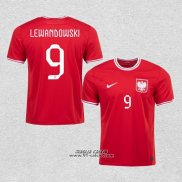 Seconda Maglia Polonia Giocatore Lewandowski 2022