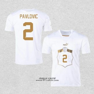 Seconda Maglia Serbia Giocatore Pavlovic 2022