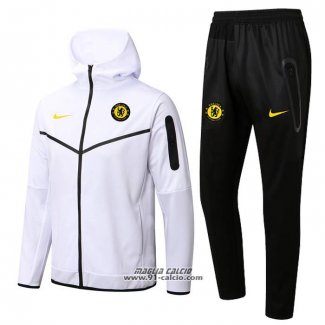 Tuta con Cappuccio Chelsea 2022-2023 Bianco