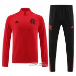 Tuta da Track Felpa Flamengo 2023-2024 Rosso