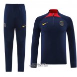 Tuta da Track Felpa Paris Saint-Germain 2023-2024 Blu