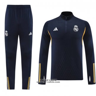 Tuta da Track Felpa Real Madrid 2023-2024 Blu