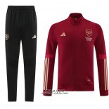 Tuta da Track Giacca Arsenal 2023-2024 Rosso Scuro