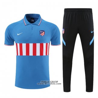 Conjunto Polo Atletico Madrid 2022-2023 Blu