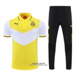 Conjunto Polo Borussia Dortmund 2022-2023 Giallo e Bianco