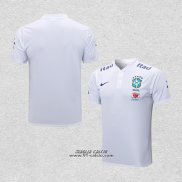 Maglia Polo Brasile 2022-2023 Bianco