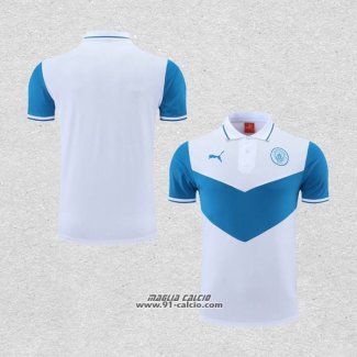 Maglia Polo Manchester City 2022-2023 Blu e Bianco