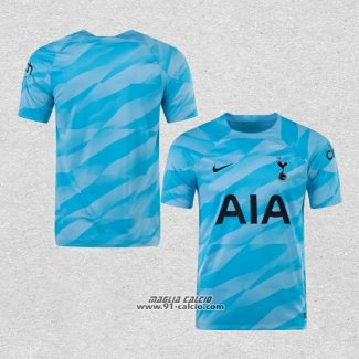 Maglia Tottenham Hotspur Portiere 2023-2024 Blu