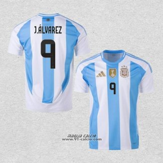 Prima Maglia Argentina Giocatore J.Alvarez 2024