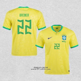 Prima Maglia Brasile Giocatore Bremer 2022