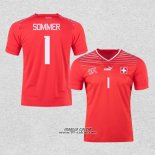 Prima Maglia Svizzera Giocatore Sommer 2022