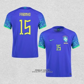 Seconda Maglia Brasile Giocatore Fabinho 2022