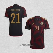 Seconda Maglia Germania Giocatore Gundogan 2022