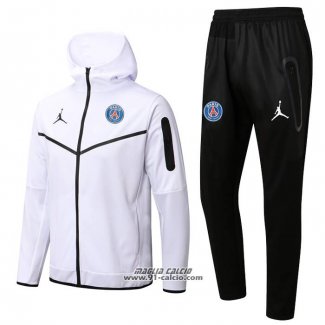 Tuta con Cappuccio Paris Saint-Germain 2022-2023 Bianco