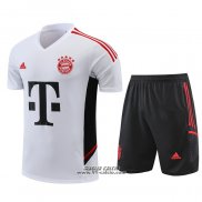 Tuta da Track Bayern Monaco Manica Corta 2022-2023 Bianco - Pantaloncini