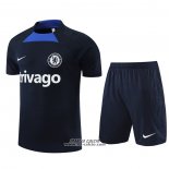 Tuta da Track Chelsea Manica Corta 2022-2023 Nero - Pantaloncini