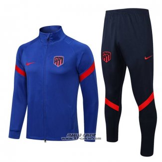 Tuta da Track Giacca Atletico Madrid 2022-2023 Blu